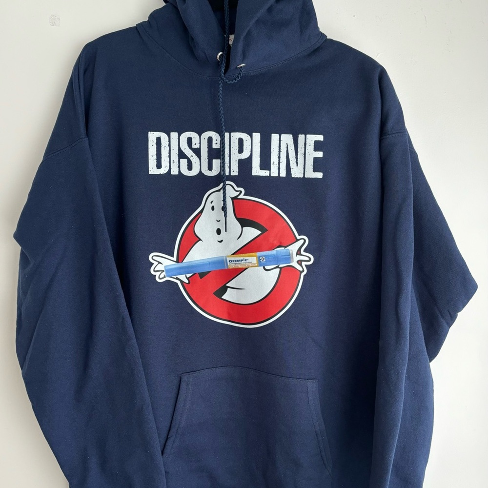 DISCIPLINE “SAY NO TO DRUGS” GHOSTBUSTER BLUE HOODIE